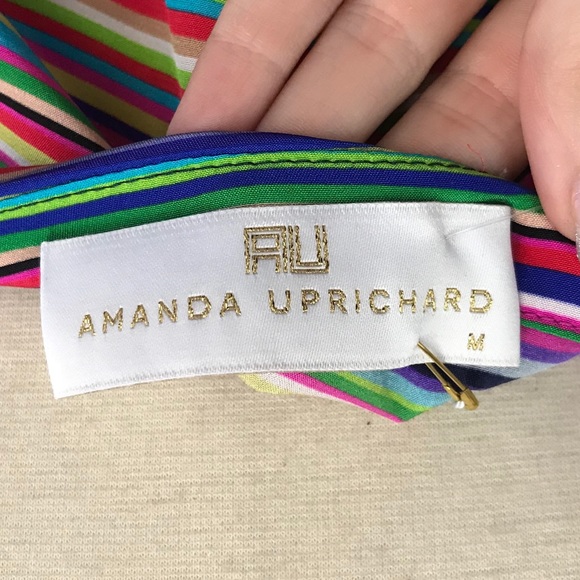 NWT Amanda Uprichard Striped Silk Cami - Picture 5 of 7